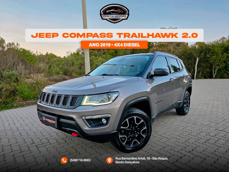 compass 2.0 16v diesel trailhawk 4x4 automatico 2019 bento goncalves