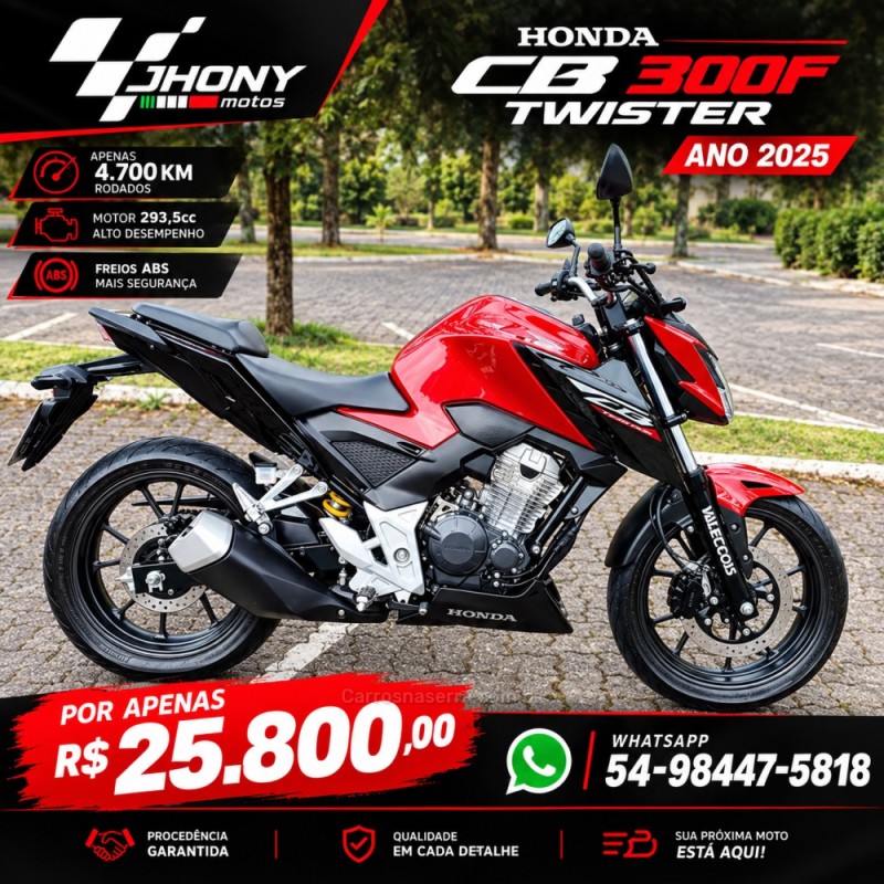 cb 300f twister abs 2025 caxias do sul