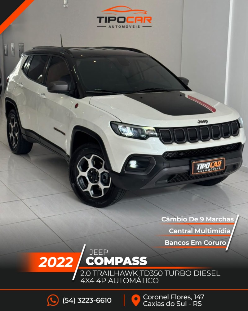 compass 2.0 trailhawk td350 turbo diesel 4x4 4p automatico 2022 caxias do sul