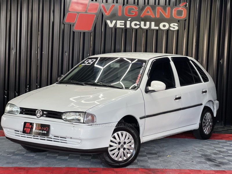 gol 1.0 mi 16v gasolina 4p manual 1999 caxias do sul