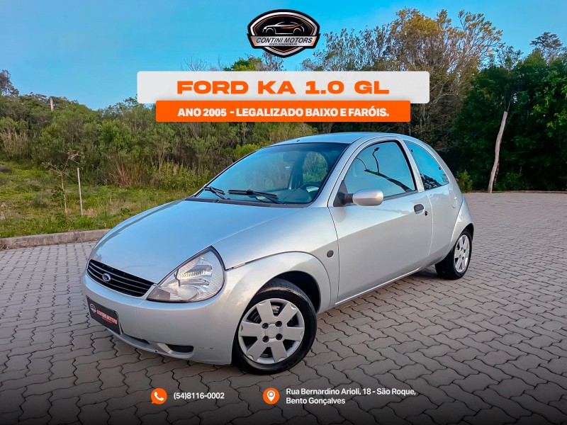 ka 1.0 mpi gl 8v gasolina 2p manual 2005 bento goncalves
