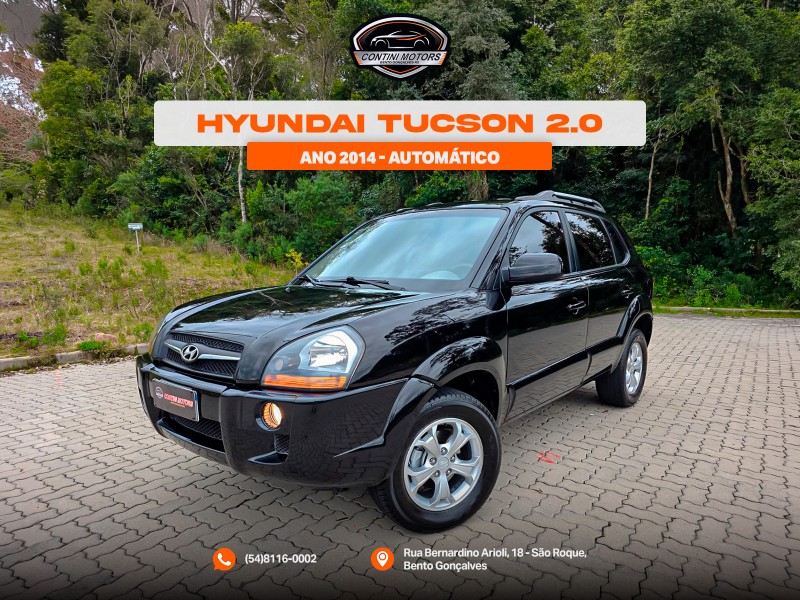 tucson 2.0 mpfi gls top 16v 143cv 2wd flex 4p automatico 2014 bento goncalves
