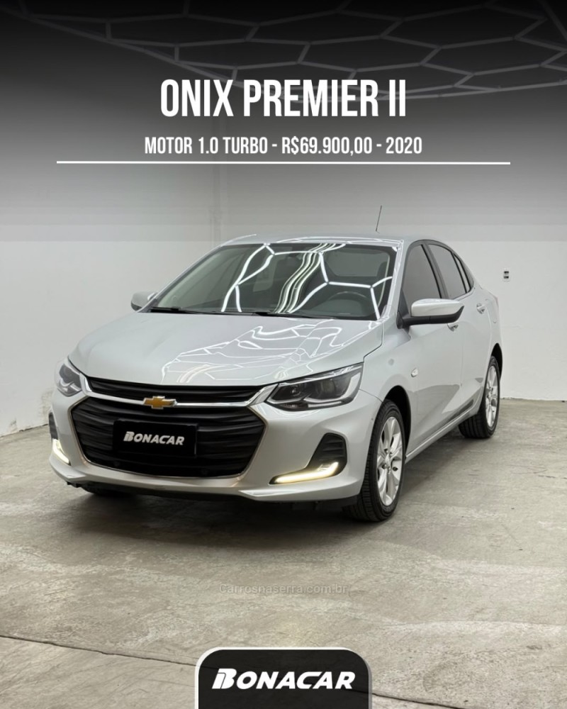 onix 1.0 premier 12v turbo flex 4p automatico 2020 caxias do sul