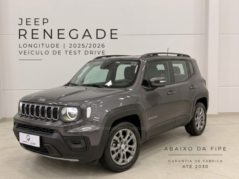 renegade 1.3 16v longitude t270 turbo 4x2 flex 4p automatico 2026 bento goncalves