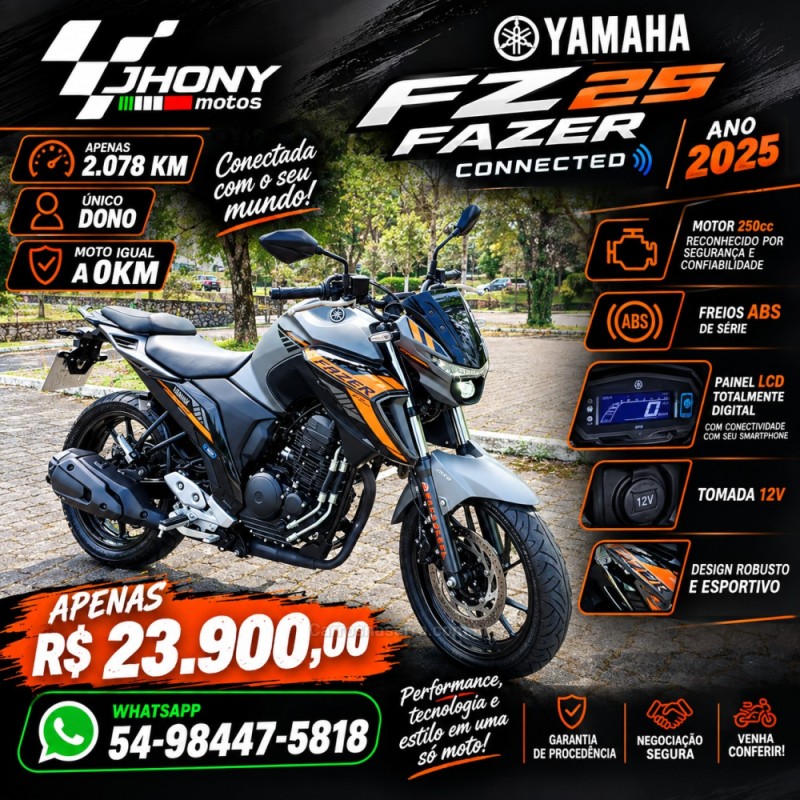 fazer fz25 connected 2025 caxias do sul