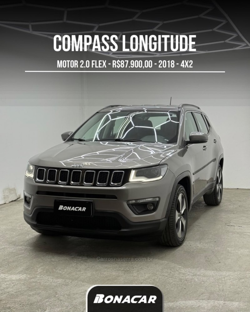 compass 2.0 16v flex longitude automatico 2018 caxias do sul