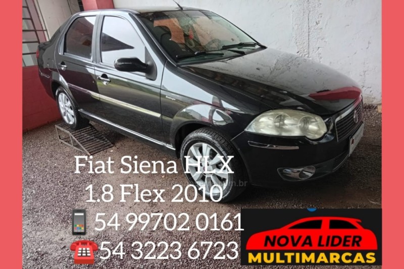 siena 1.8 mpi hlx 8v flex 4p automatizado 2010 caxias do sul