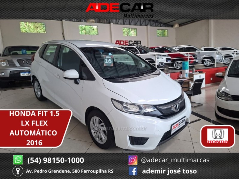 fit 1.5 lx 16v flex 4p automatico 2016 farroupilha