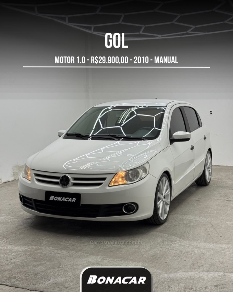 gol 1.0 mi 8v flex 4p manual g.v 2010 caxias do sul