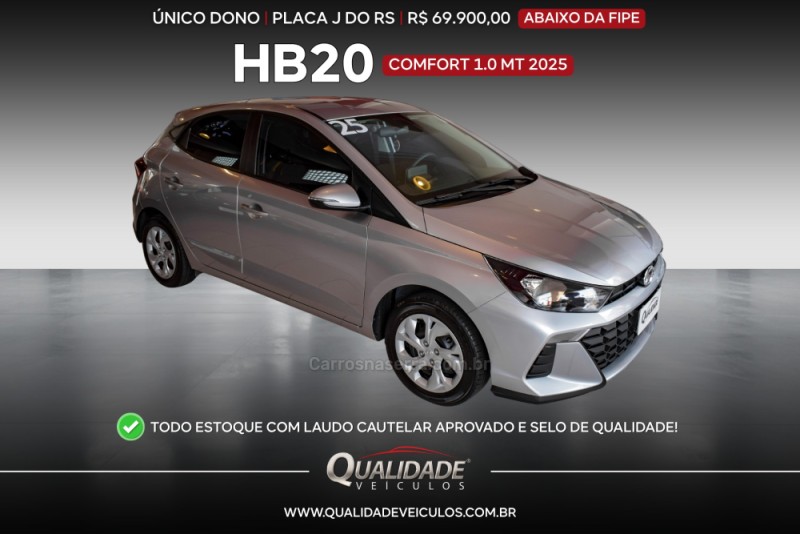 HB20 1.0 COMFORT PLUS 12V FLEX 4P MANUAL