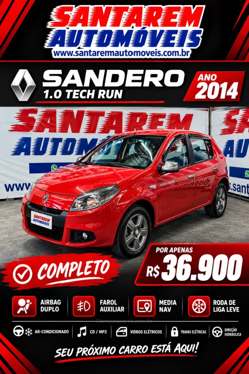 SANDERO 1.0 TECH RUN 16V FLEX 4P MANUAL