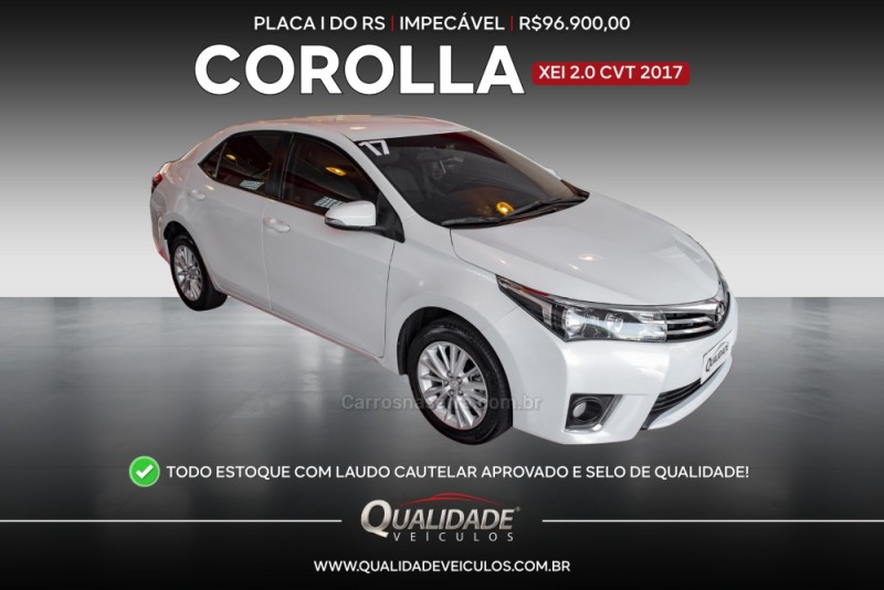corolla 2.0 xei 16v flex 4p automatico 2017 santa cruz do sul