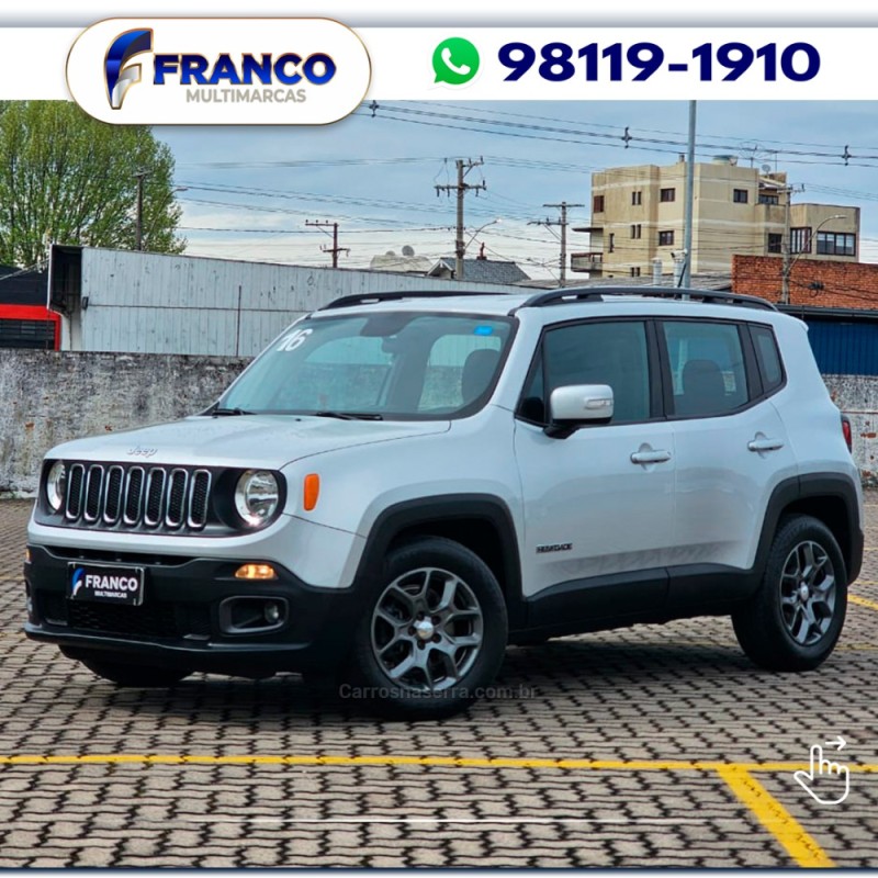 renegade 1.8 16v flex longitude 4p automatico 2016 vacaria