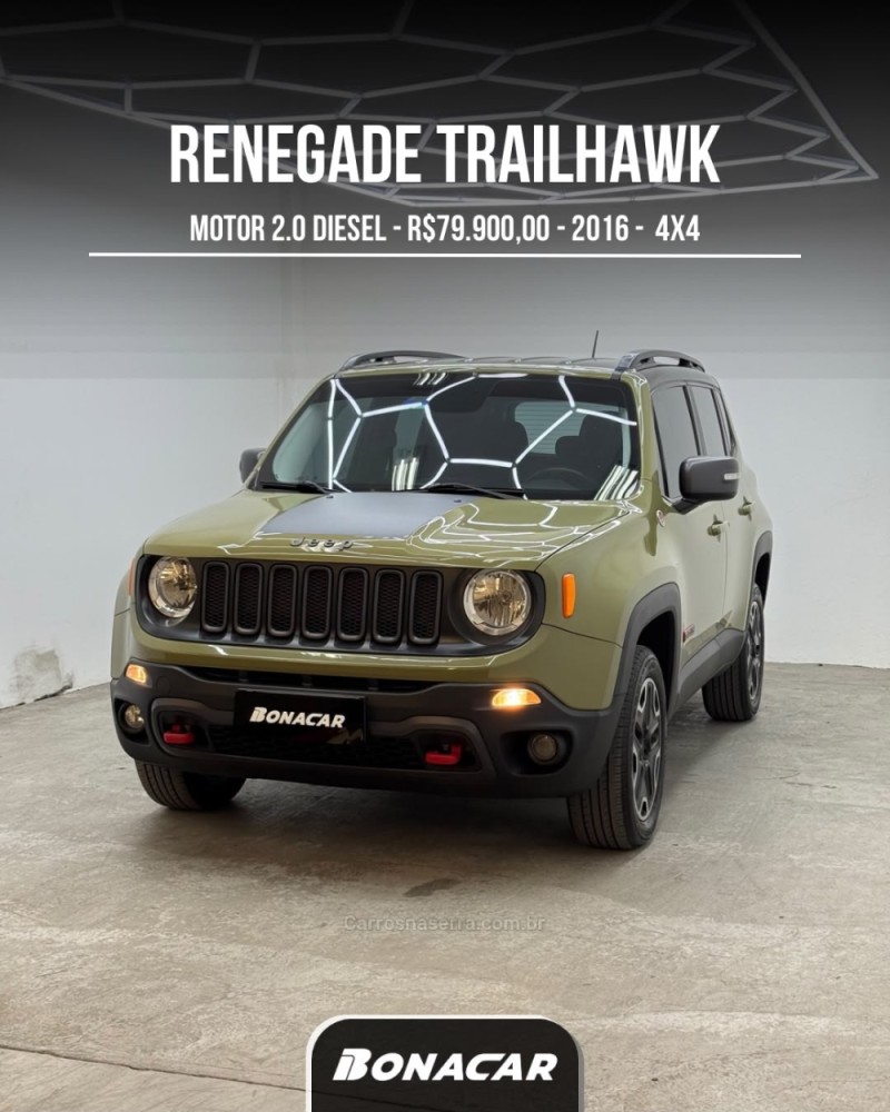 renegade 2.0 16v turbo diesel trailhawk 4p 4x4 automatico 2016 caxias do sul