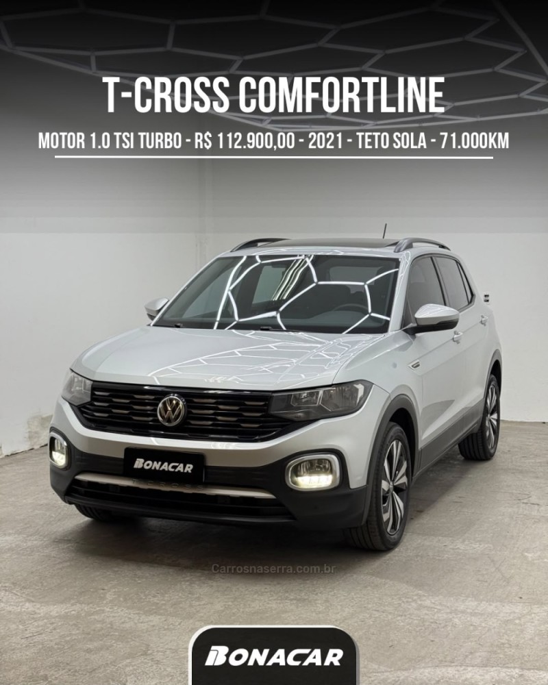 t cross 1.0 comfortline tsi flex 4p automatico 2021 caxias do sul