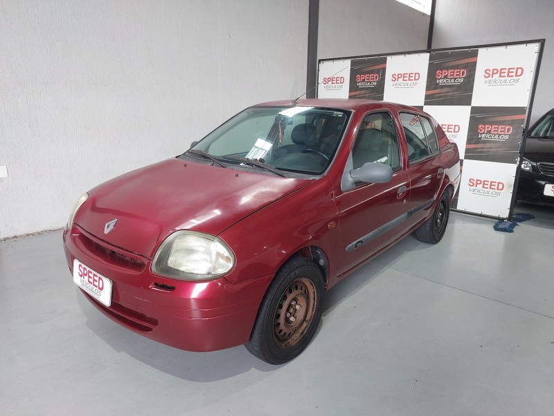 clio 1.0 rn sedan 16v gasolina 4p manual 2001 sao sebastiao do cai