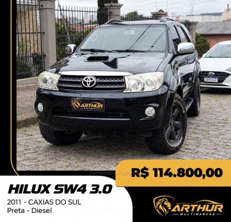 hilux sw4 3.0 srv 4x4 7 lugares 16v turbo intercooler diesel 4p automatico 2011 caxias do sul