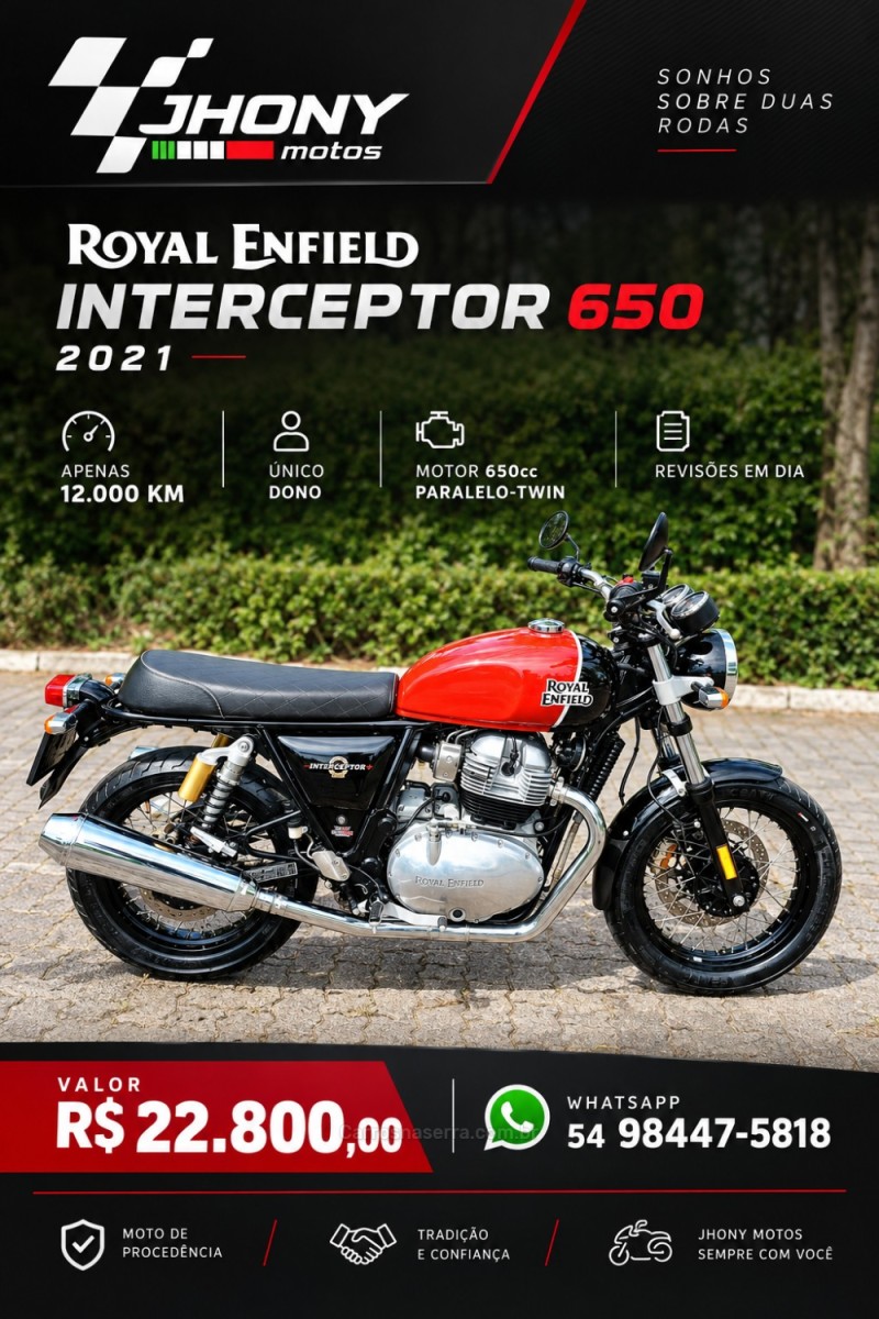 interceptor 650  2021 caxias do sul