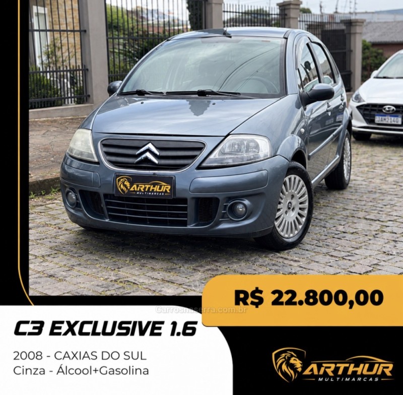 c3 1.6 exclusive 16v flex 4p manual 2008 caxias do sul
