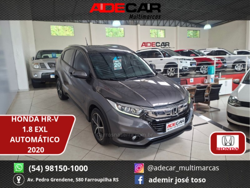 hr v 1.8 16v flex exl 4p automatico 2020 farroupilha