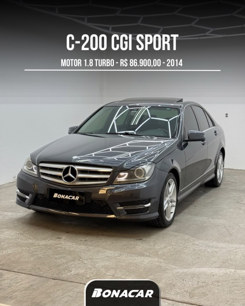 Mercedes-Benz C 200 1.8 CGI TURBO SPORT 16V GASOLINA 4P AUTOMÁTICO 2014