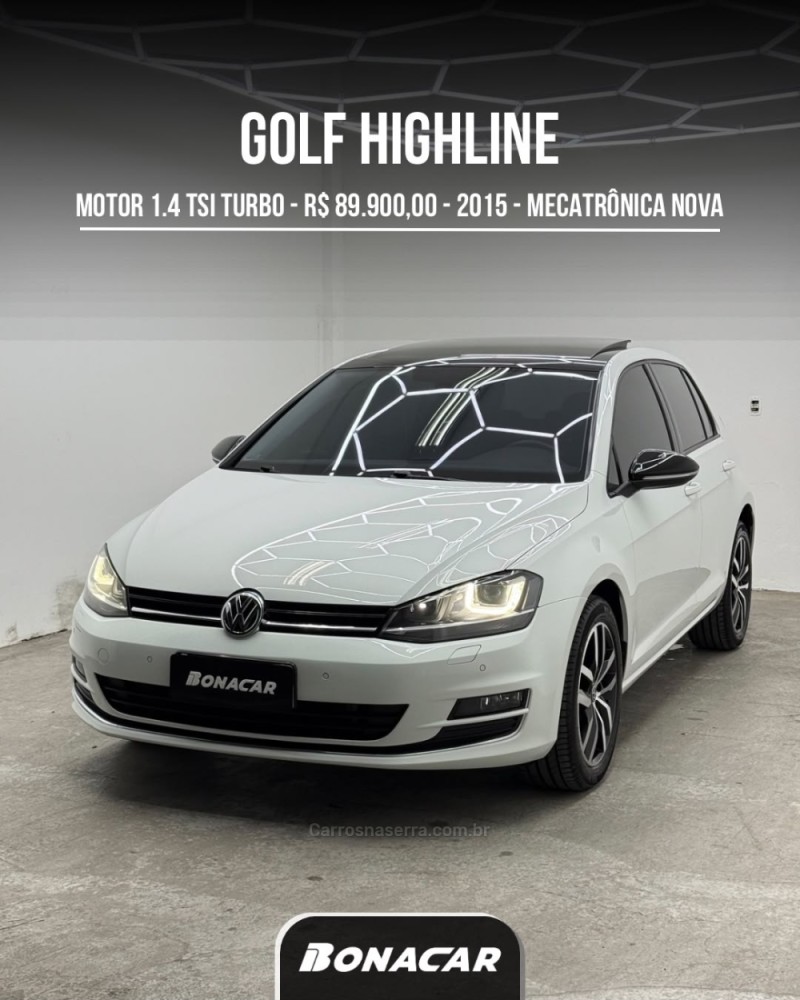 golf 1.4 tsi highline 16v gasolina 4p automatico 2015 caxias do sul