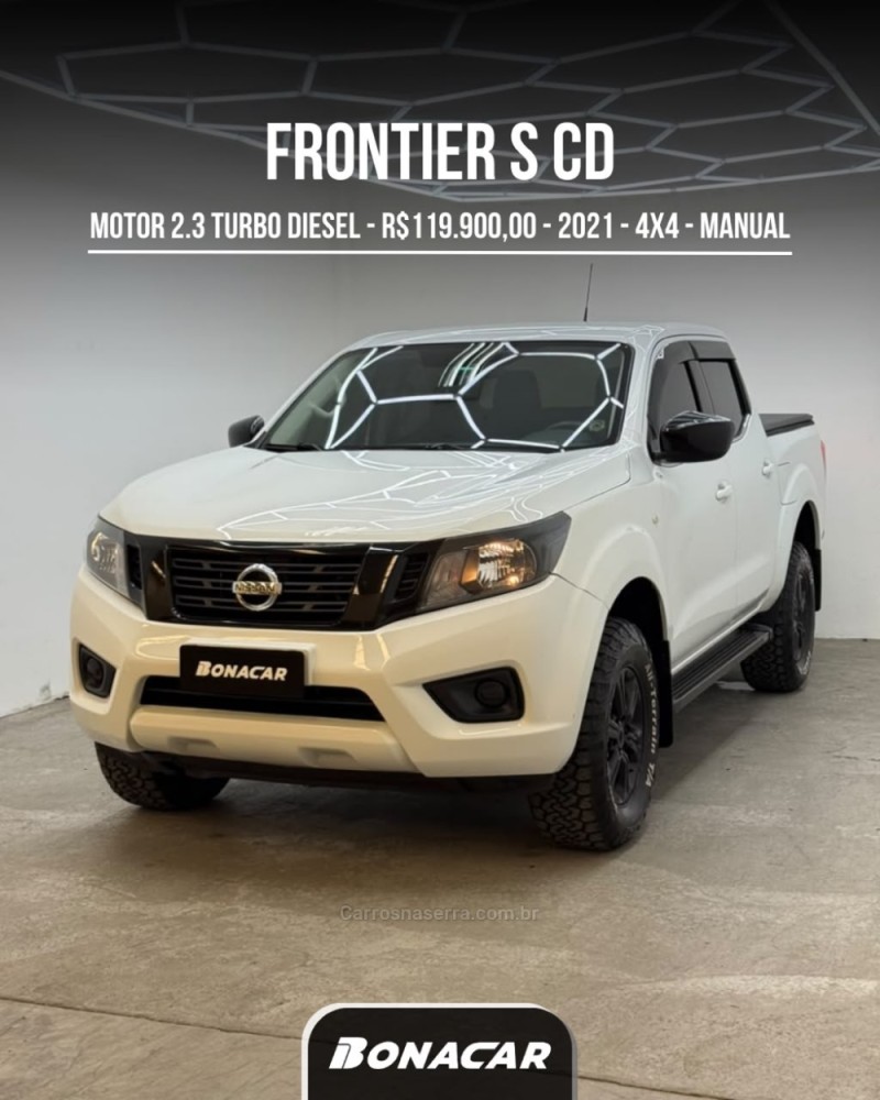 frontier 2.3 s 16v 4x4 cd turbo diesel 4p manual 2021 caxias do sul