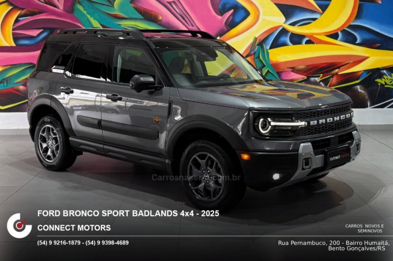 bronco 2.0 sport badlands 16v gasolina 4p automatico 2025 bento goncalves