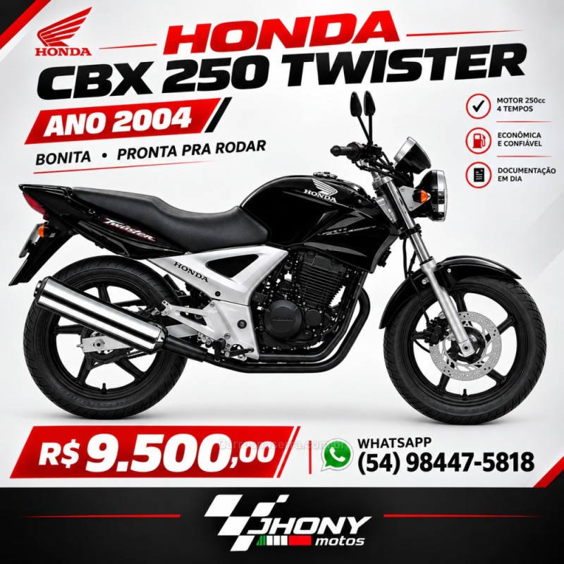 cbx 250 twister  2004 caxias do sul
