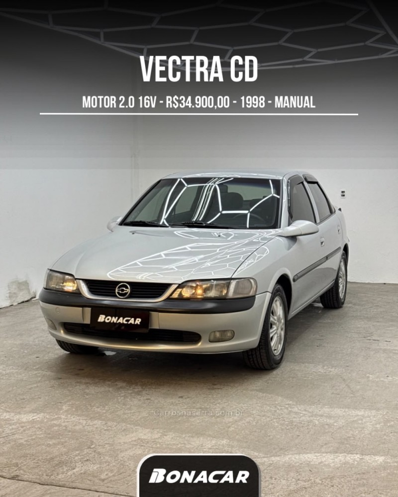 vectra 2.0 sfi cd 16v gasolina 4p manual 1998 caxias do sul