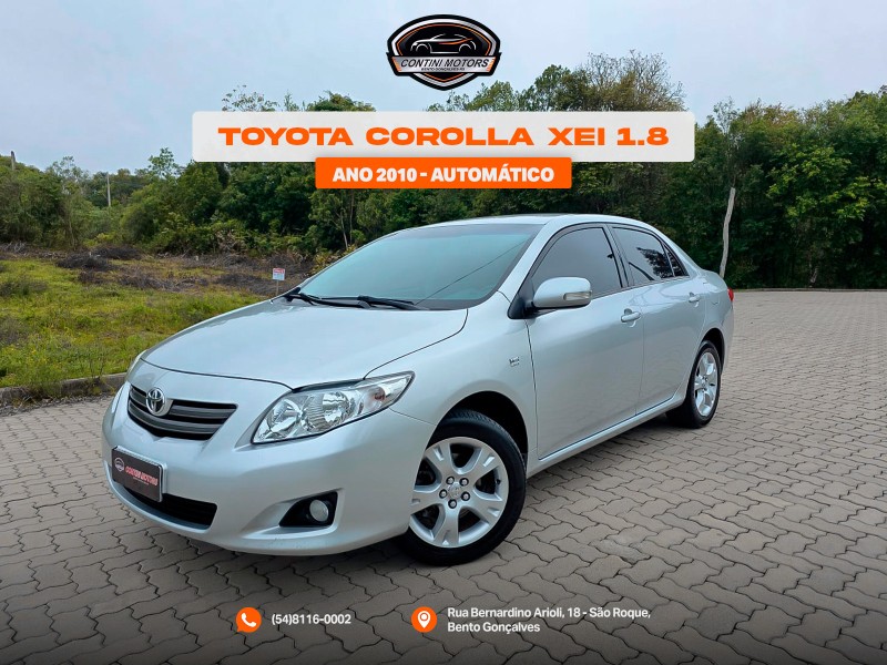 corolla 1.8 xei 16v flex 4p automatico 2010 bento goncalves