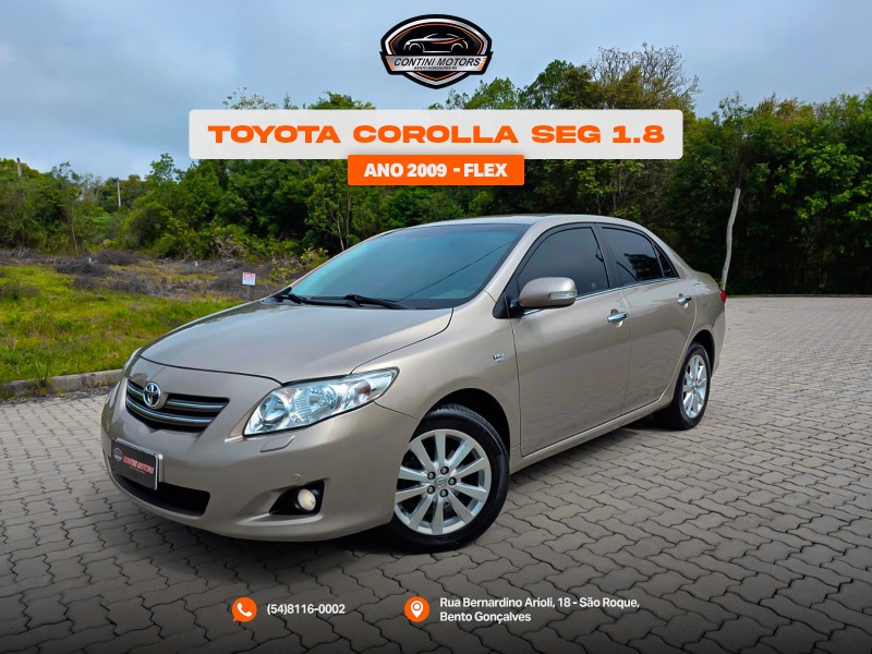corolla 1.8 se g 16v gasolina 4p automatico 2009 bento goncalves