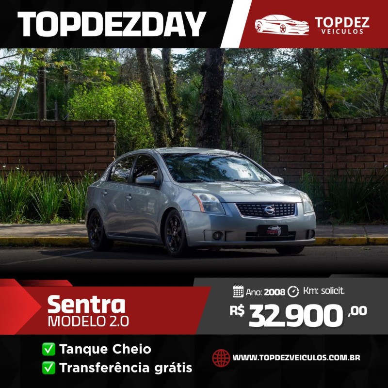sentra 2.0 16v flex 4p automatico 2008 sao sebastiao do cai