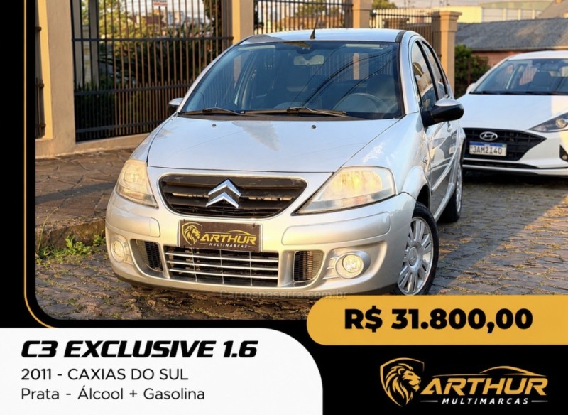 c3 1.6 exclusive 16v flex 4p automatico 2011 caxias do sul