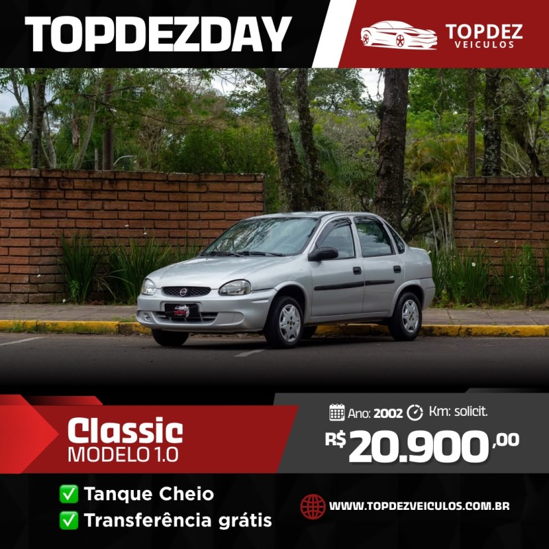 CLASSIC 1.0 MPFI 8V GASOLINA 4P MANUAL