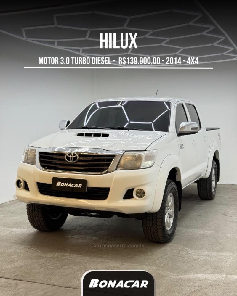 hilux 3.0 srv 4x4 cd 16v turbo diesel 4p manual 2014 caxias do sul