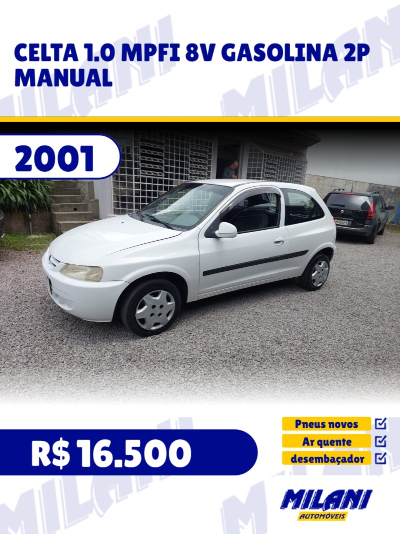 celta 1.0 mpfi 8v gasolina 2p manual 2001 bento goncalves