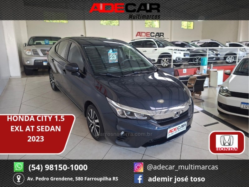 city 1.5 exl 16v flex 4p automatico 2023 farroupilha
