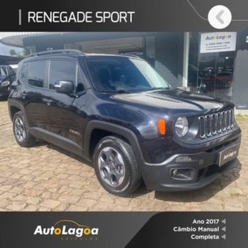 renegade 1.8 16v flex sport 4p manual 2017 lagoa vermelha