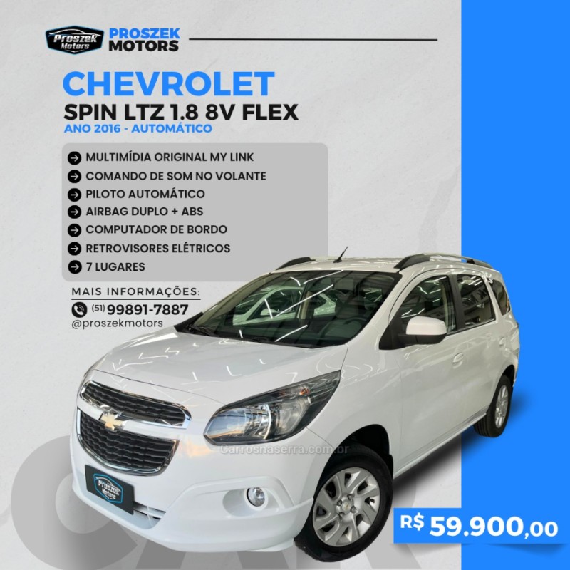 spin 1.8 ltz 8v flex 4p automatico 2016 canoas