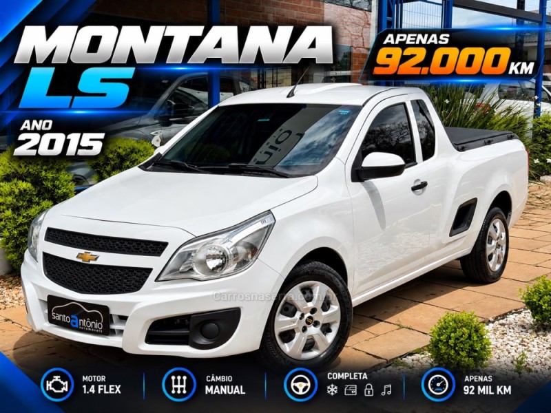 montana 1.4 mpfi ls cs 8v flex 2p manual 2015 lagoa vermelha
