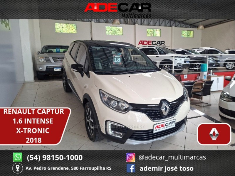 captur 1.6 16v flex intense automatico 2018 farroupilha