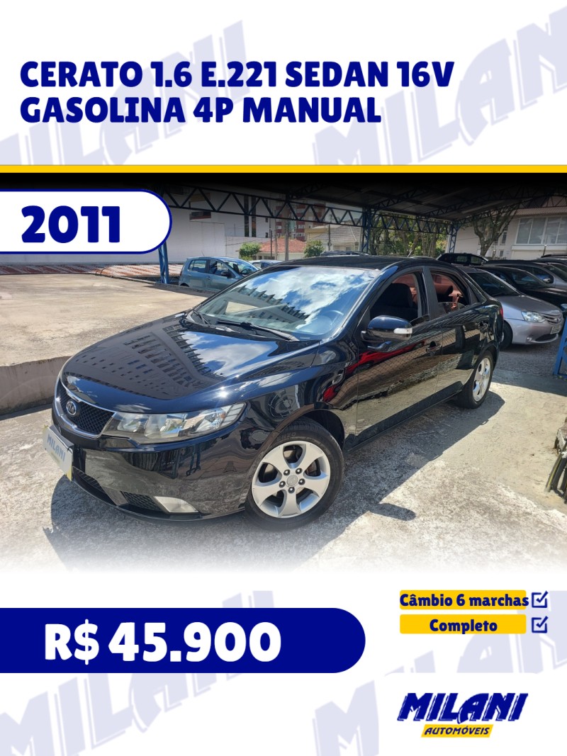 cerato 1.6 e.221 sedan 16v gasolina 4p manual 2011 bento goncalves