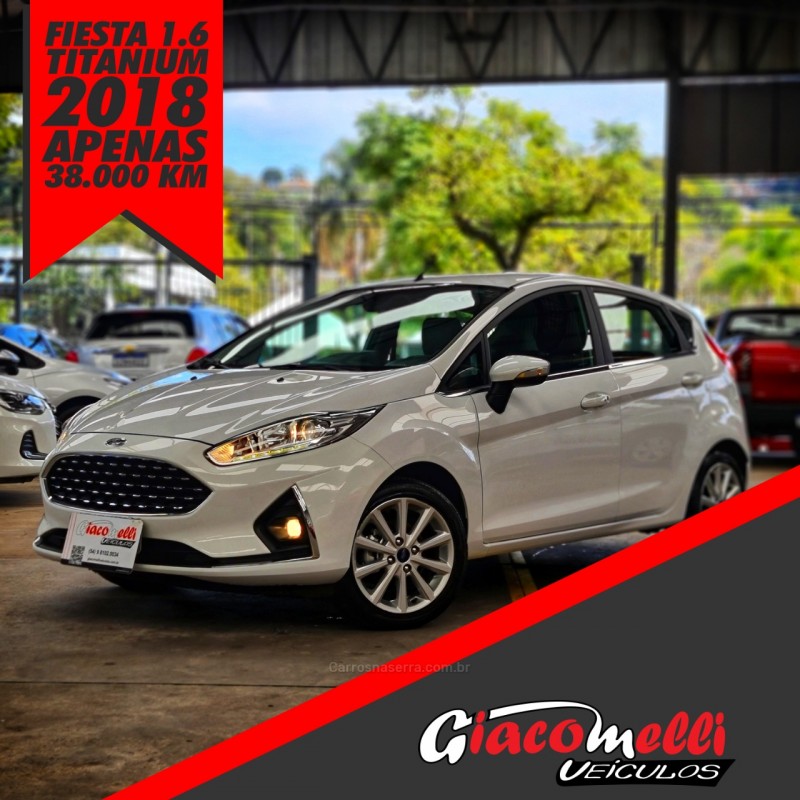 fiesta 1.6 titanium hatch 16v flex 4p powershift 2018 caxias do sul