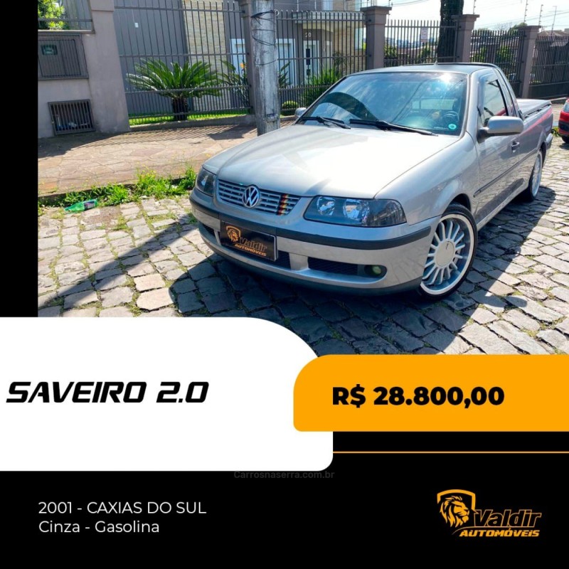 saveiro 2.0 mi cs 8v gasolina 2p manual g.iii 2001 caxias do sul