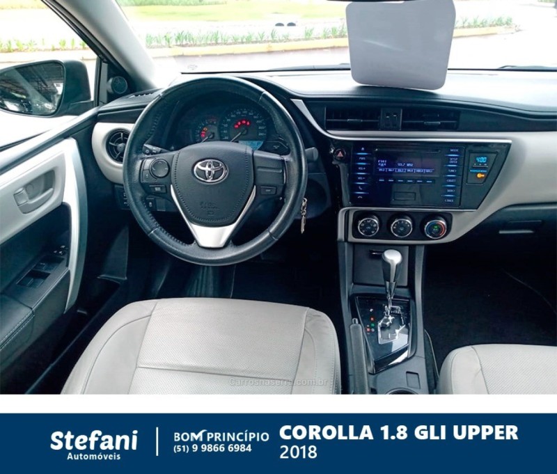 COROLLA 1.8 GLI UPPER 16V FLEX 4P AUTOMÁTICO - 2018 - BOM PRINCíPIO
