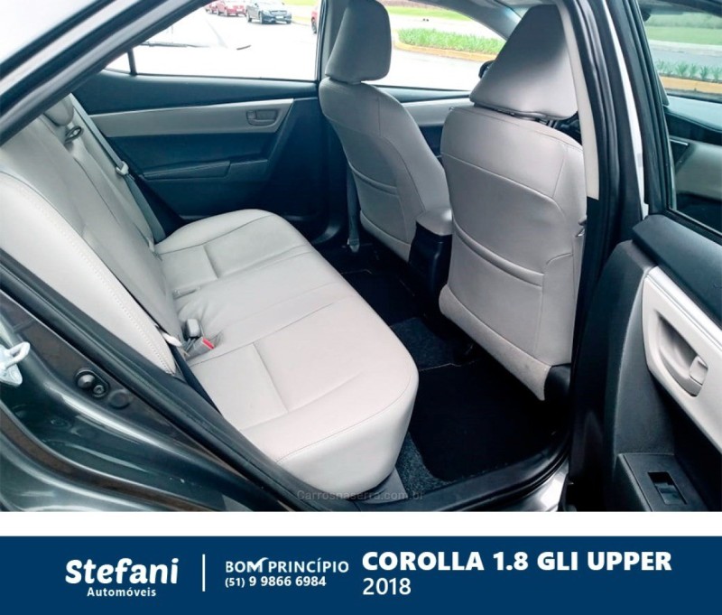 COROLLA 1.8 GLI UPPER 16V FLEX 4P AUTOMÁTICO - 2018 - BOM PRINCíPIO