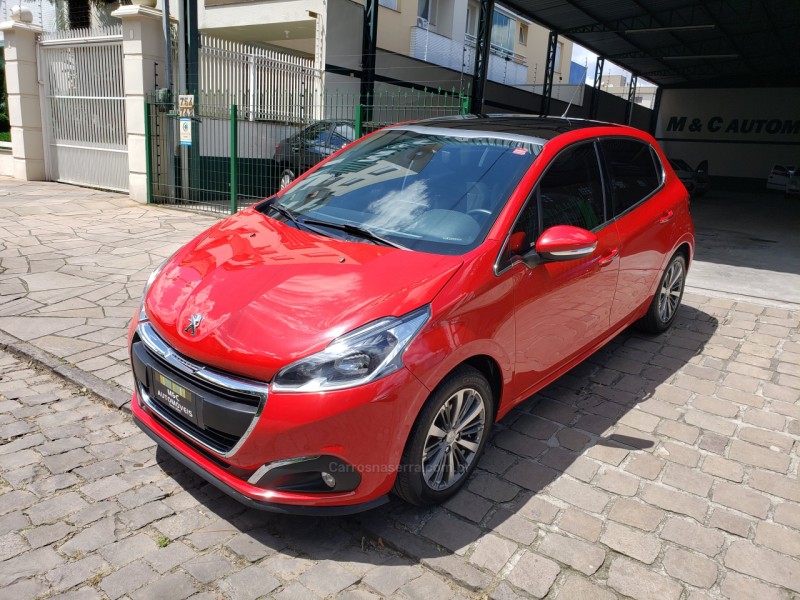 208 1.6 griffe 16v flex 4p automatico 2018 caxias do sul