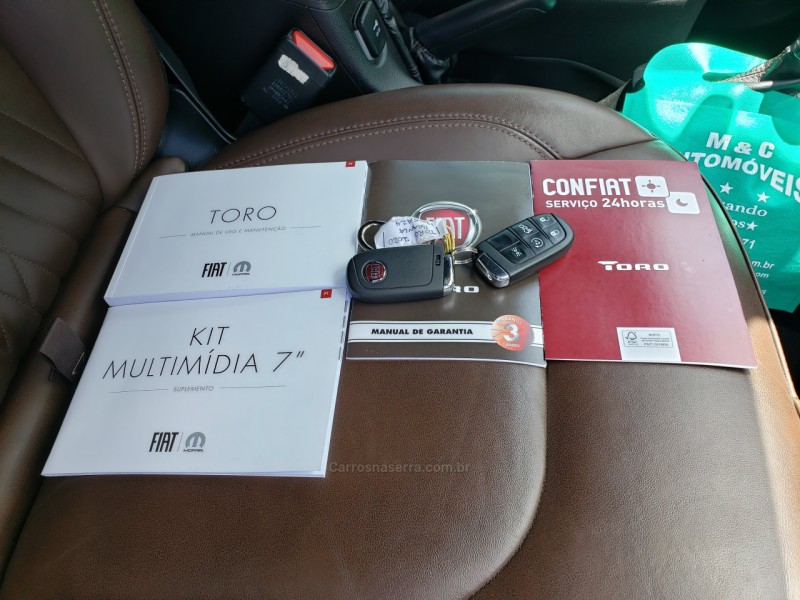 TORO 2.0 16V TURBO DIESEL RANCH AT 4X4 AUTOMÁTICO - 2020 - CAXIAS DO SUL