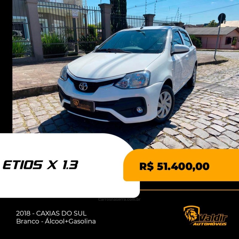 etios 1.3 x 16v flex 4p manual 2018 caxias do sul